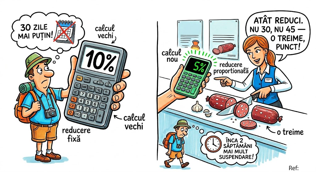Ilustrație OCR — punctul-amendă și reducerea suspendării